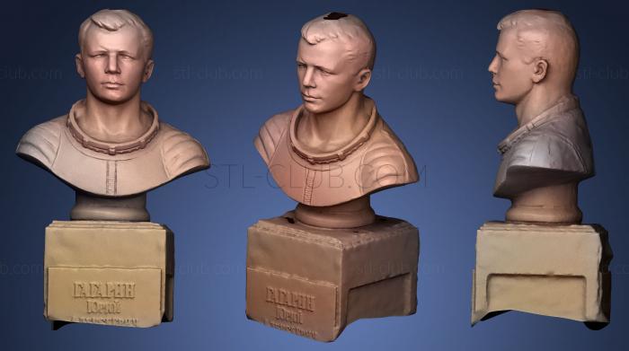 3D модель Юрий Гагарин (STL)